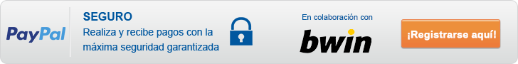 Gif que representa las cinco mejores características de PayPal en colaboración con bwin