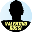 Una imagen elaborada del piloto italiano Valentino Rossi