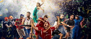 Celebración de diversos deportistas