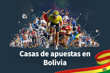 Deportistas con la bandera de Bolivia