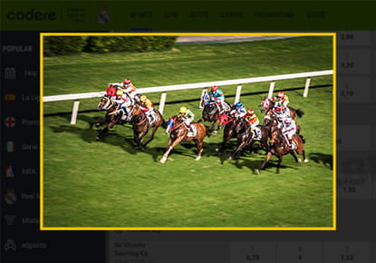 Apuestas de caballos en España en Codere