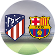 Los escudos del Atlético de Madrid y del F.C.Barcelona femenino