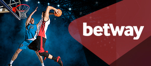 Jugador de baloncesto y el logo de Betway