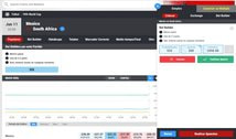 Cupón de apuesta en Matchbook con el pronóstico y la cantidad a apostar.