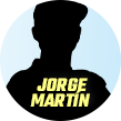 Una imagen elaborada del piloto español Jorge Martín