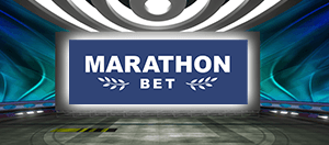 Logotipo de Marathonbet sobre un fondo de estadio