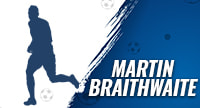 Jugador Martin Braithwaite del equipo Espanyol