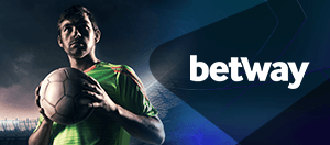 Jugador de fútbol con el logo de Betway