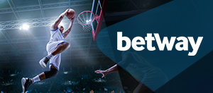 Jugador de baloncesto y el logo de Betway