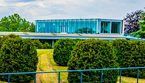 Edificio de la sede de la Champions League en Suiza