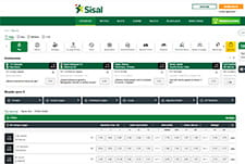 Sección de apuestas en la plataforma de Sisal