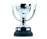 Un emblema con el trofeo de LaLiga