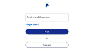 Página para vincular una cuenta de PayPal a tu cuenta en una casa de apuestas.